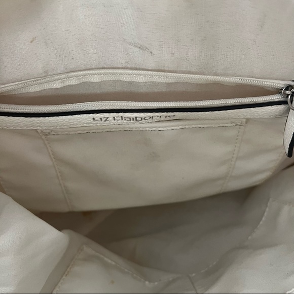 Liz Claiborne White Floral Tropical Print B#30 - Picture 8 of 12